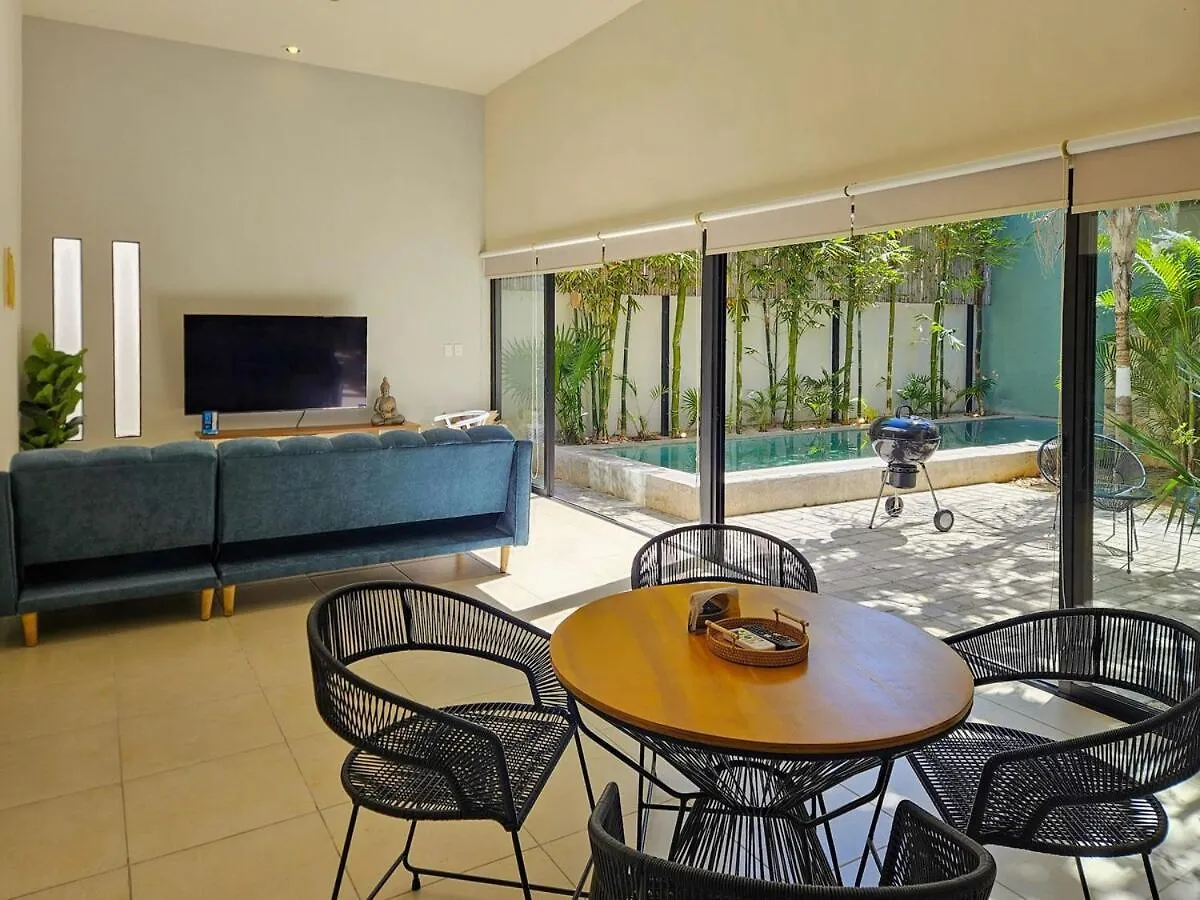 New Bamboo Casa Azul Pool Paddle Tennis And Soccer Mérida Apartman