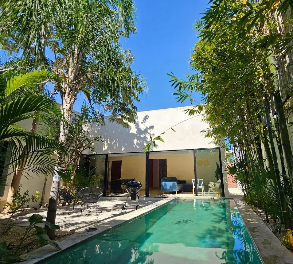 Apartman New Bamboo Casa Azul Pool Paddle Tennis And Soccer Mérida